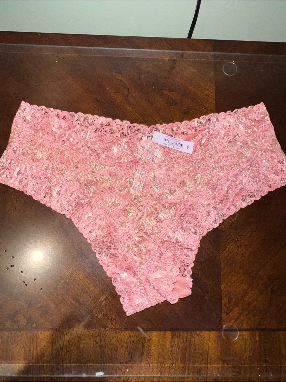 Pink Lace Cheeky Panties